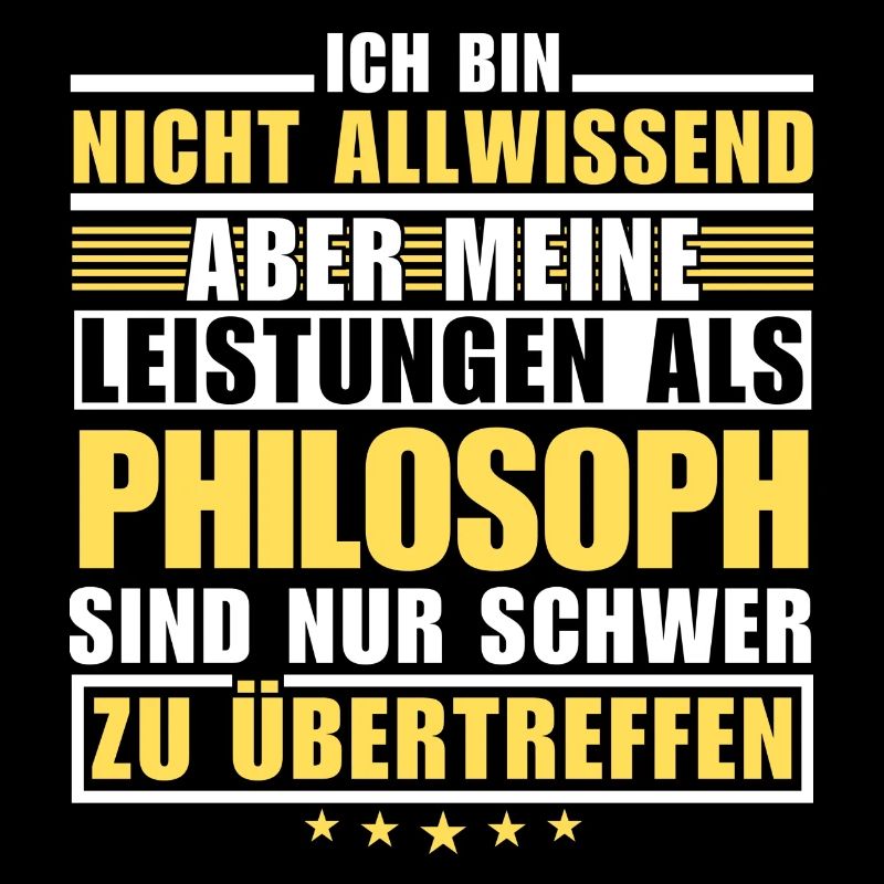 Unübertroffene Leistung als Philosoph