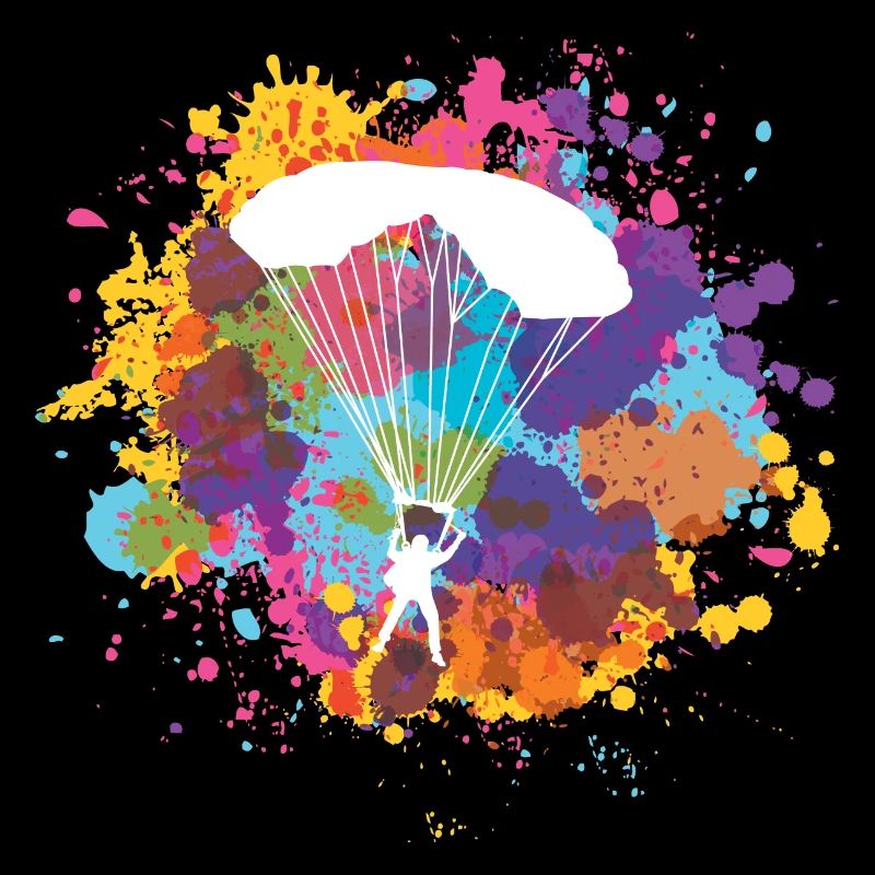 Skydive Fallschirm Fallschirmspringer Geschenk