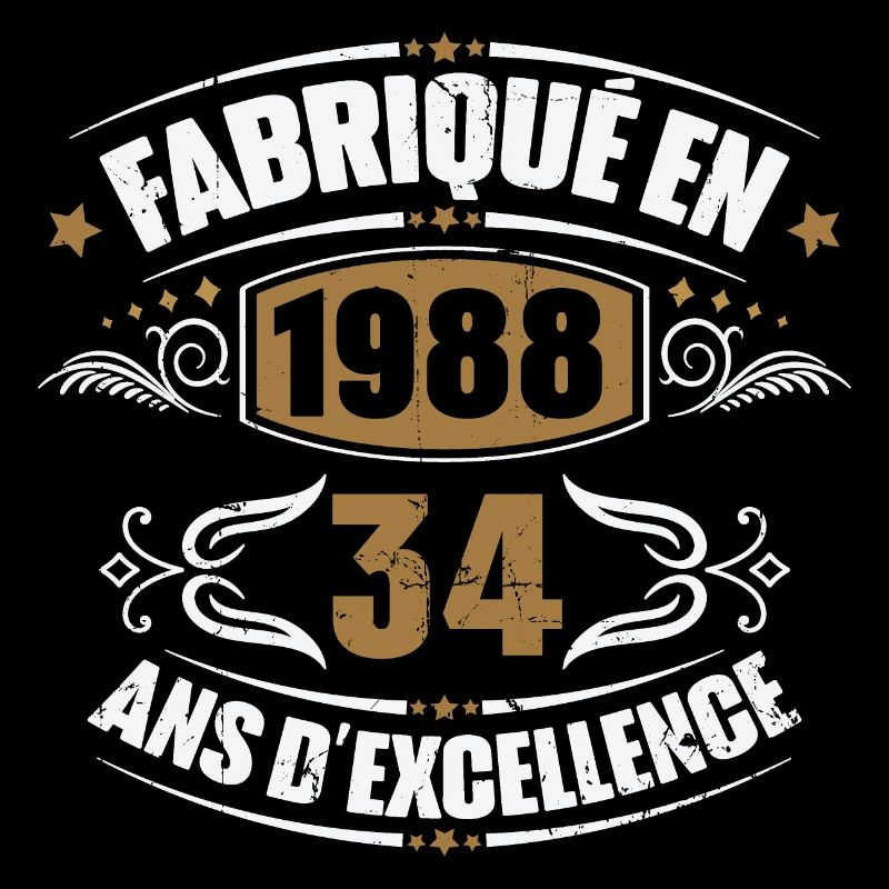 Fabriqué en 1988, 34 ans d'excellence