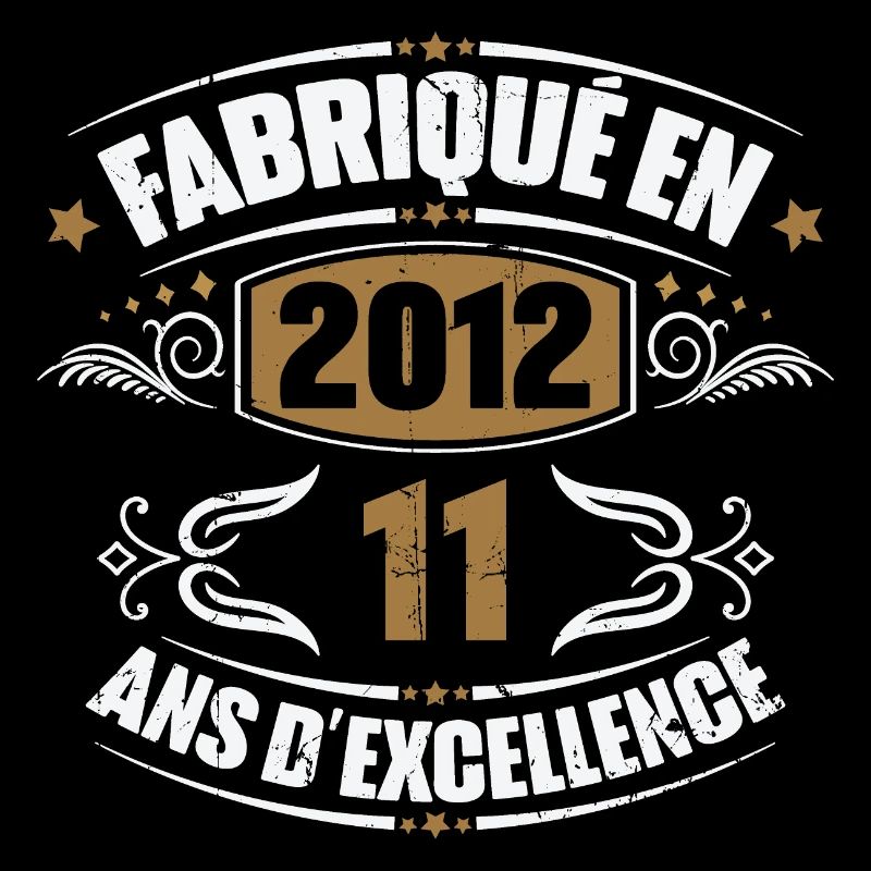 Cadeau d'anniversaire 11 ans, Fabriqué en 2012