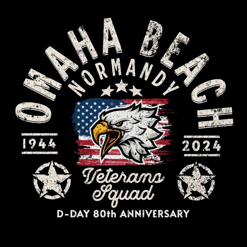 Omaha beach D DAY veterans squad