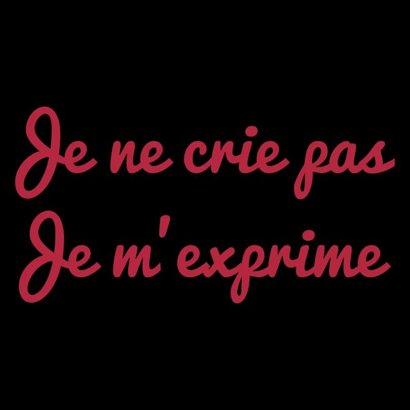 Je ne crie pas