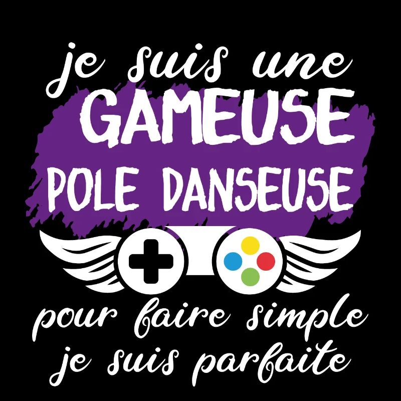 cadeau marrant gameuse pole danseuse geek