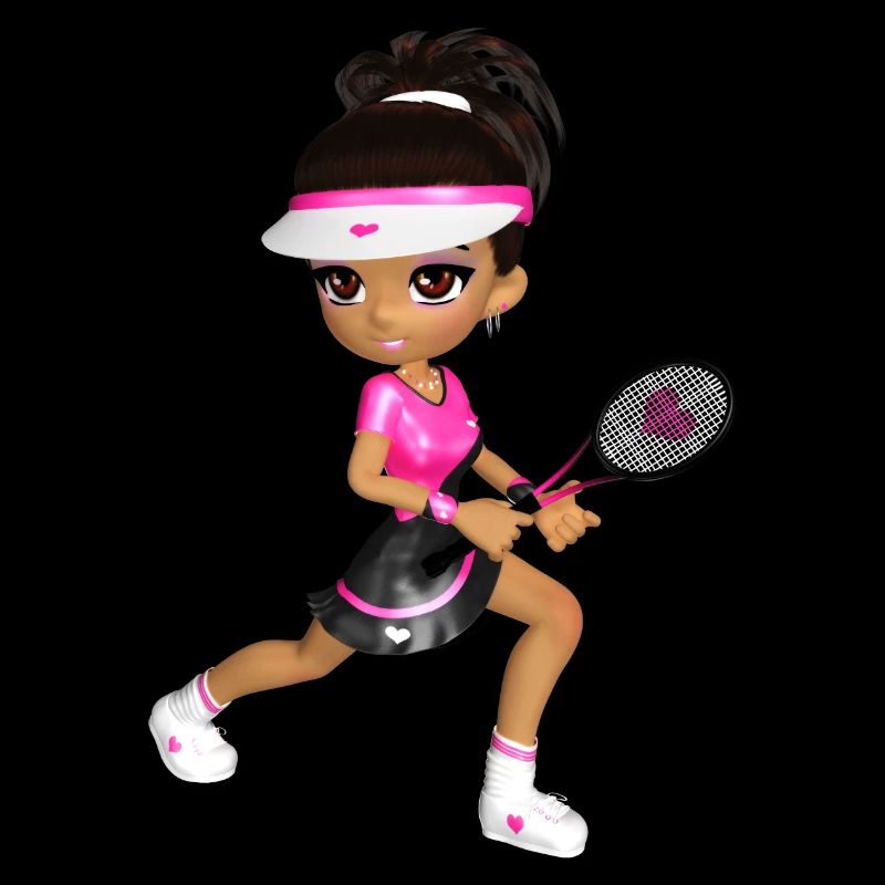 Fille de tennis