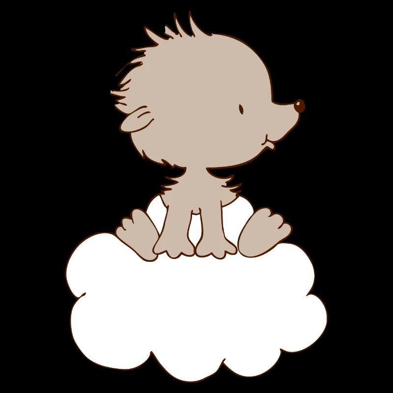 Hérisson de bébé sur un nuage