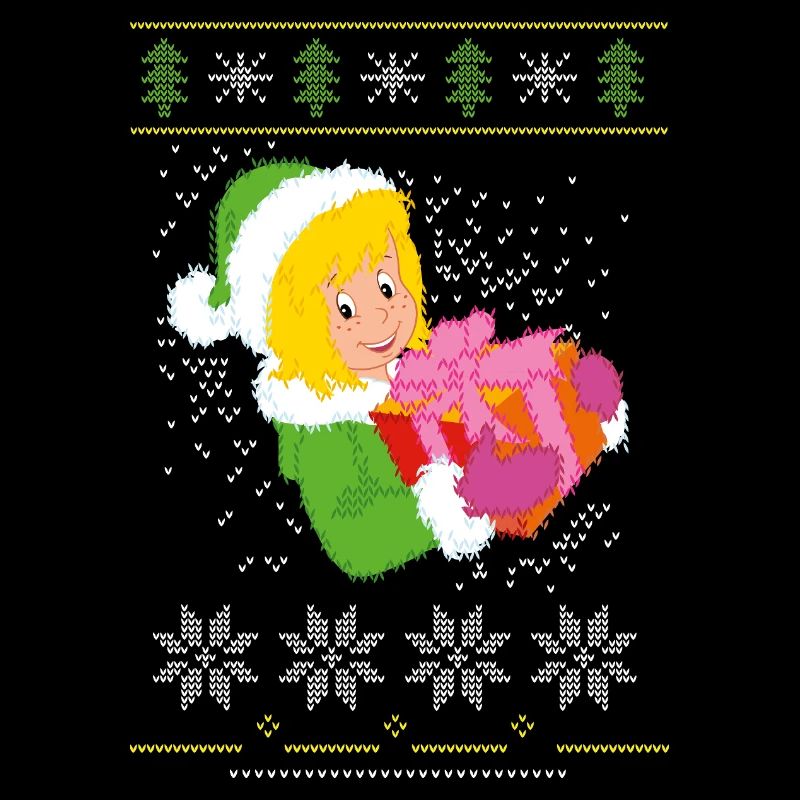 Bibi Blocksberg Ugly Sweater Design Schneeflocken