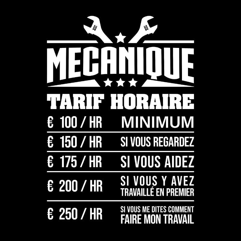 TARIF HORAIRE MÉCANICIEN