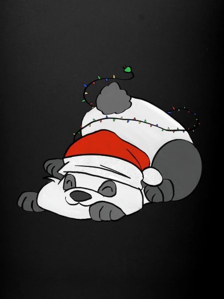 Panda de Noël