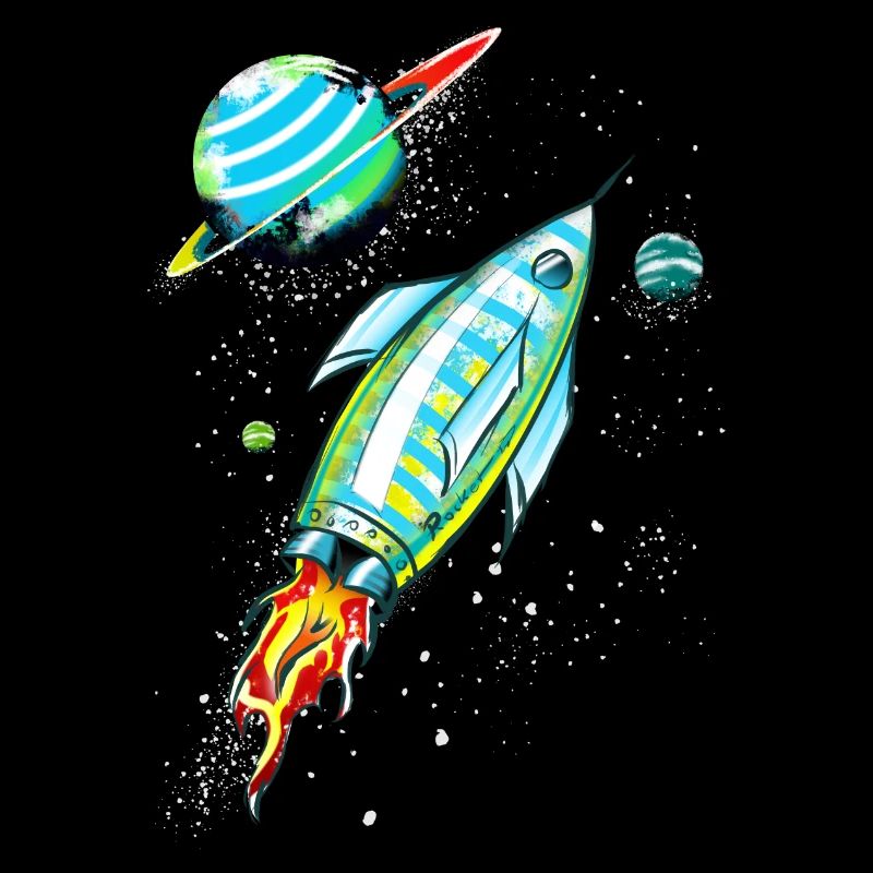 Fusée dans l'espace