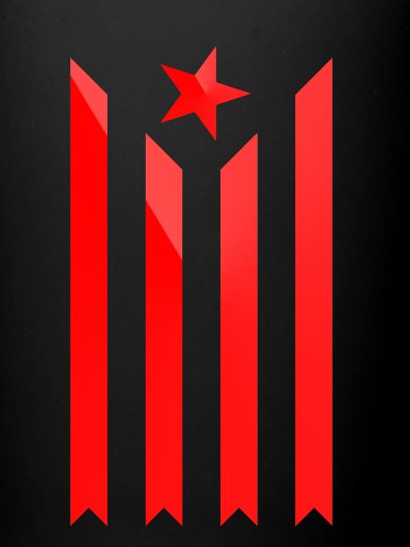 Drapeau Estelada Vermella Catalunya