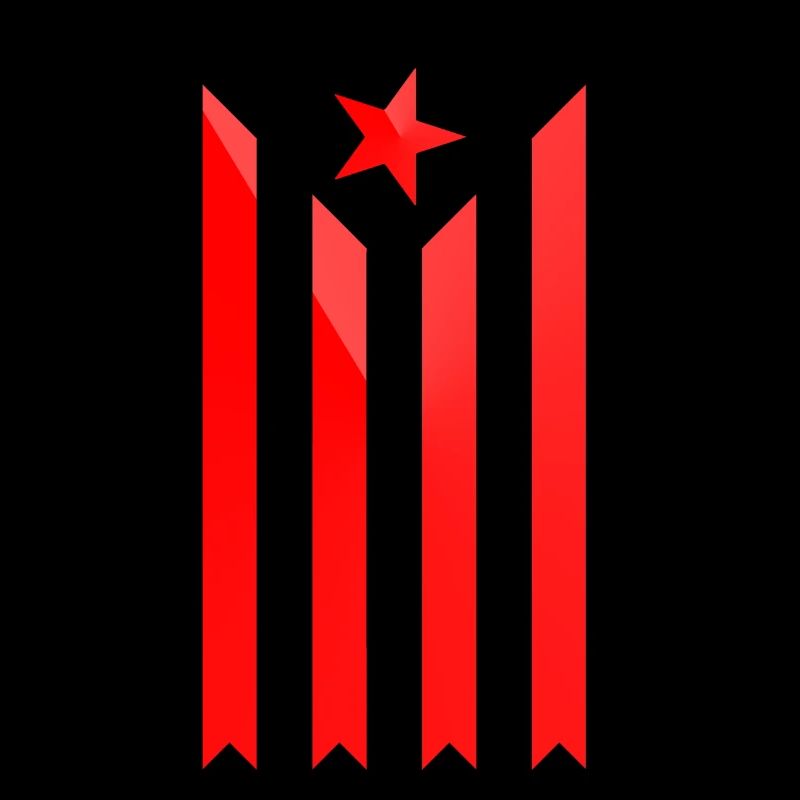 Drapeau Estelada Vermella Catalunya