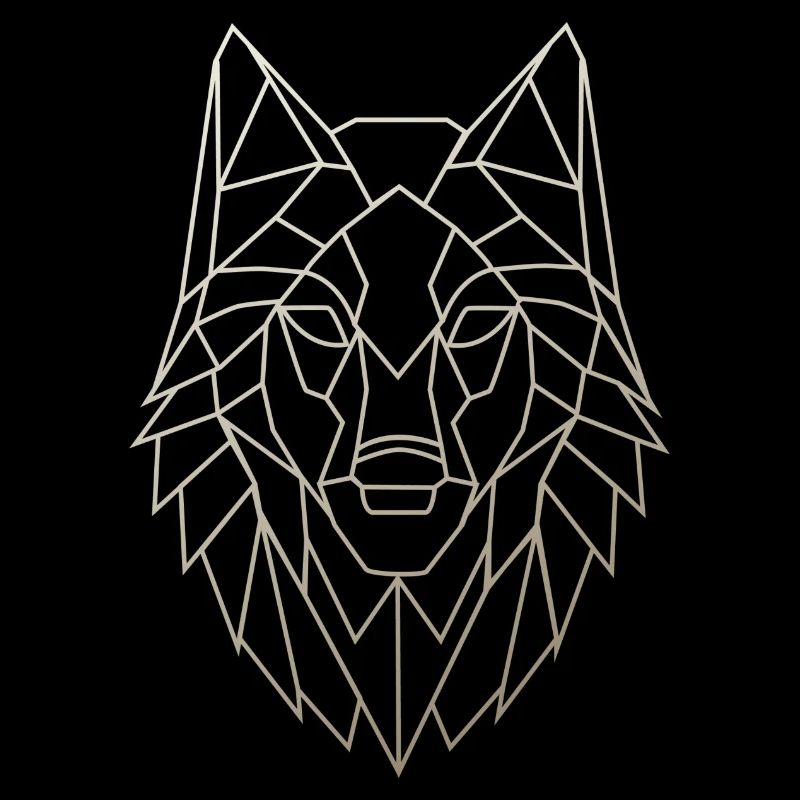 Abstrakter Wolf
