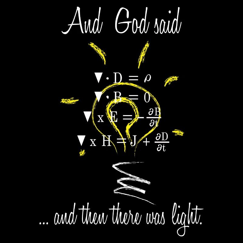 Maxwell équation - And God said / blanc anglais