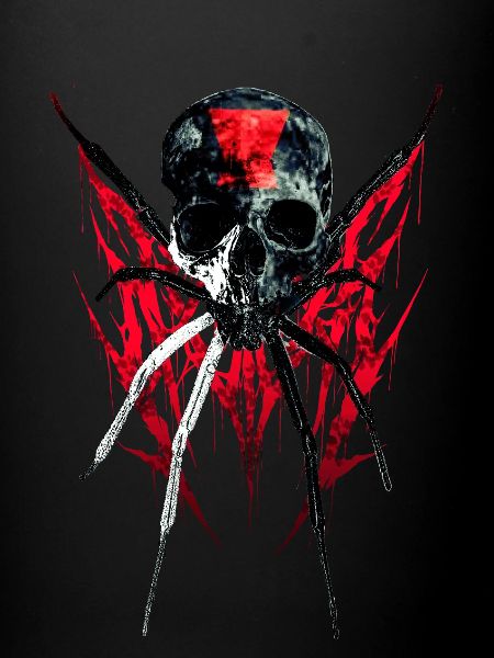 black widow skull