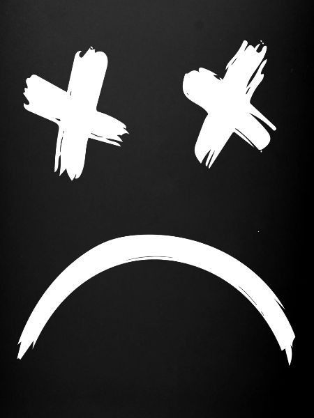 Sad Dead Smile Face