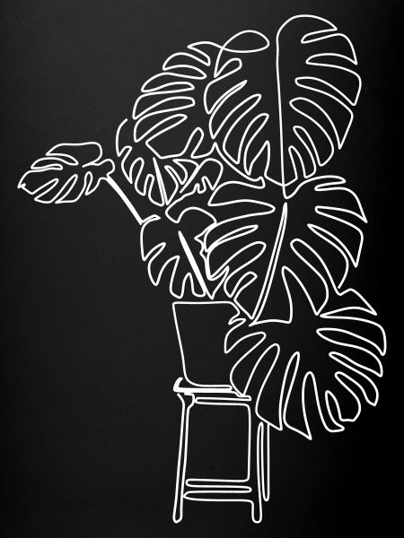 | d’art au trait Monstera