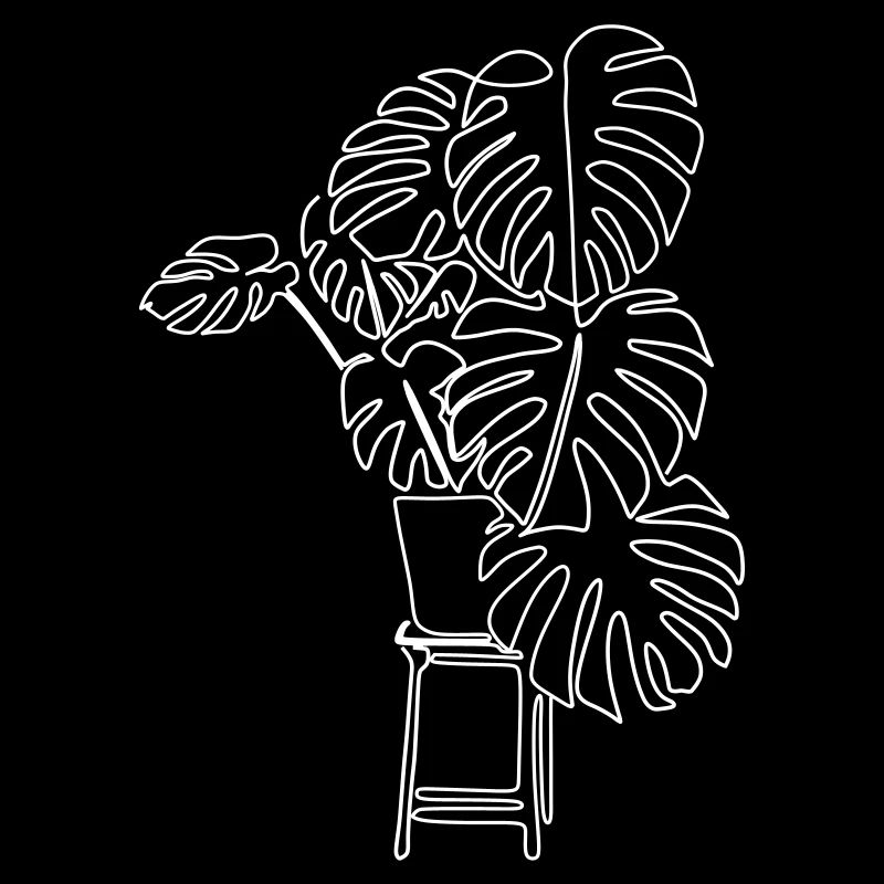| d’art au trait Monstera