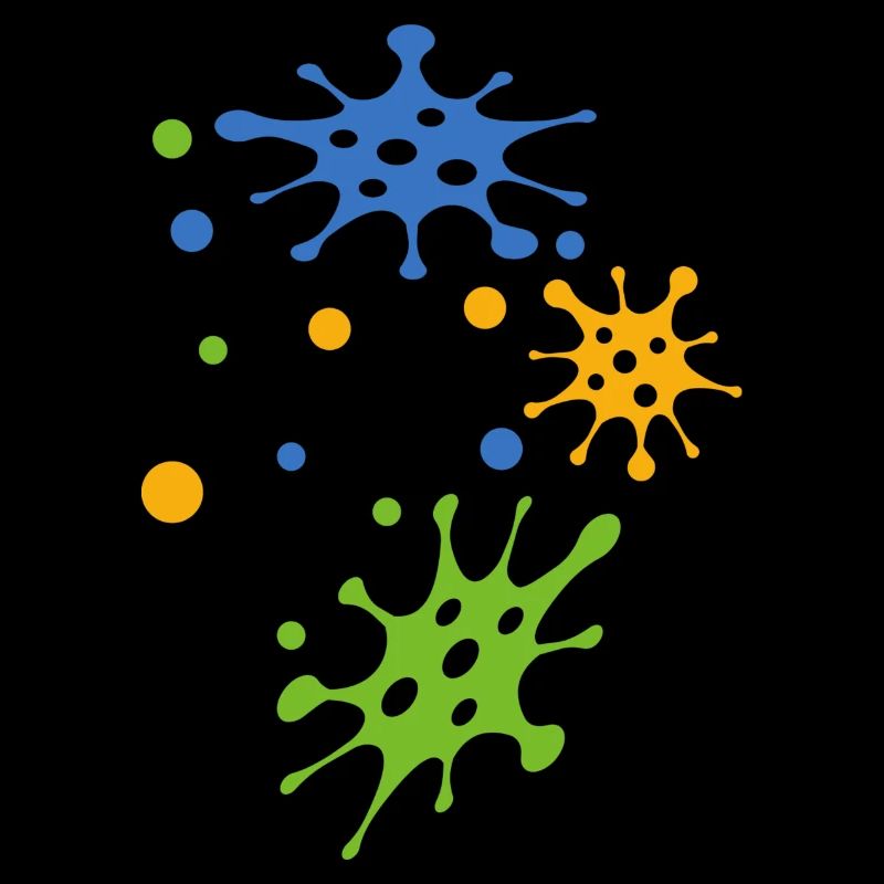 Virus Bacterium Monkey pox Corona cell colorful