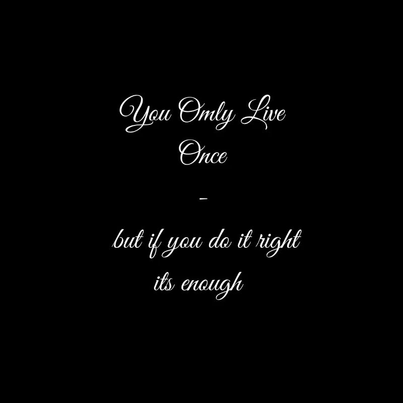 Live life right