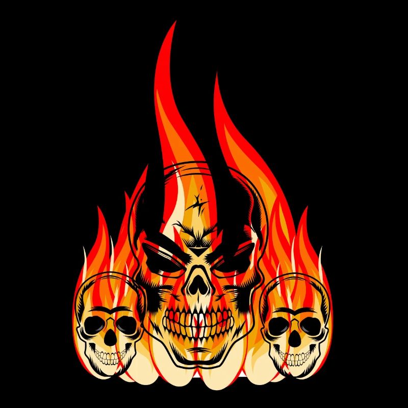 Feuer Schädel