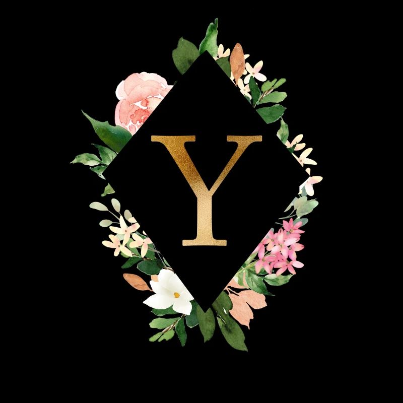 Personalisierbar Monogramm Y