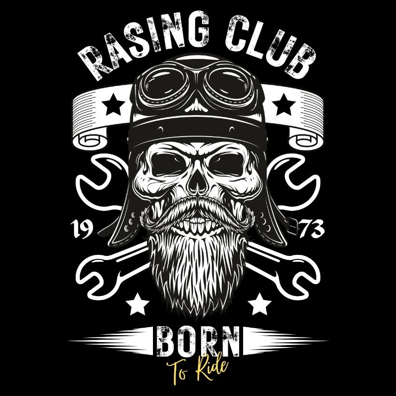 Conception de crâne de moto