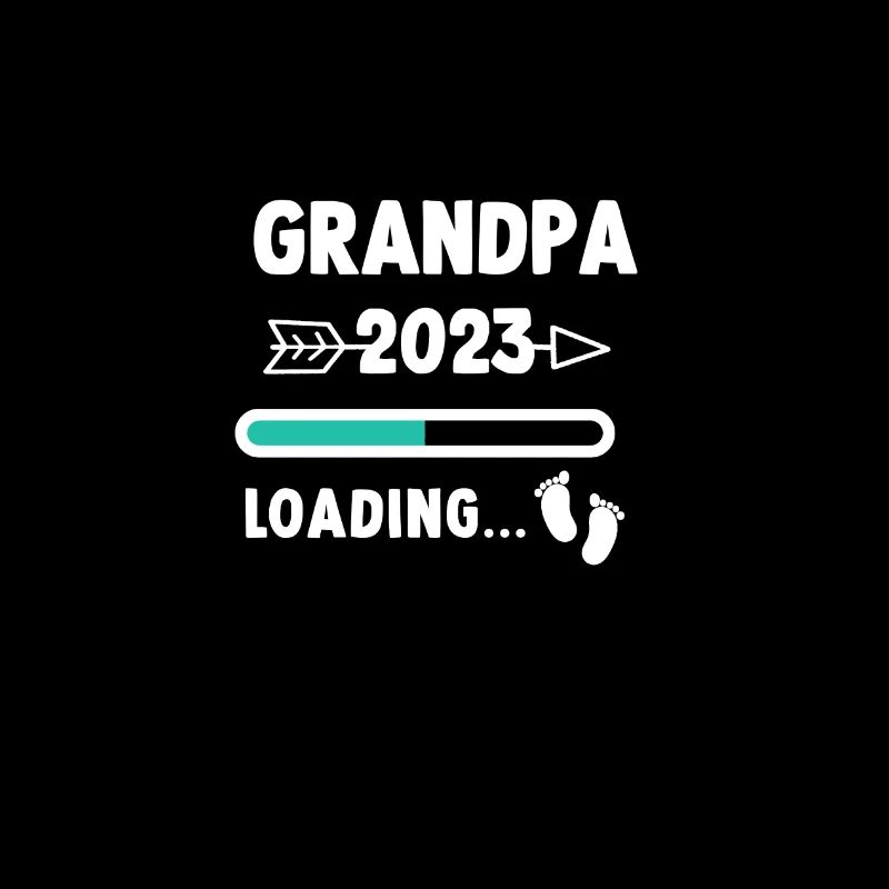 Ich werde Opa 2023 - Babyfüsse mit Loading Screen