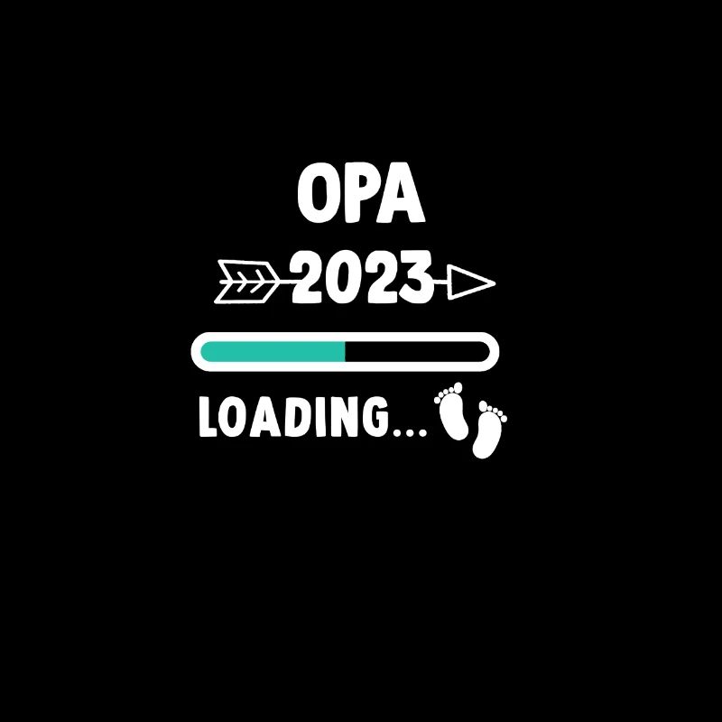 Ich werde Opa 2023 - Babyfüsse mit Loading Screen