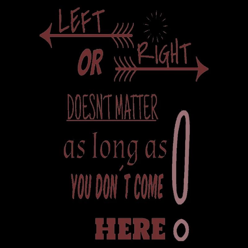 links oder rechts - Hauptsache nicht hier hin