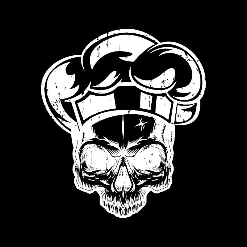Skull Chef’s Hat Griller Chef