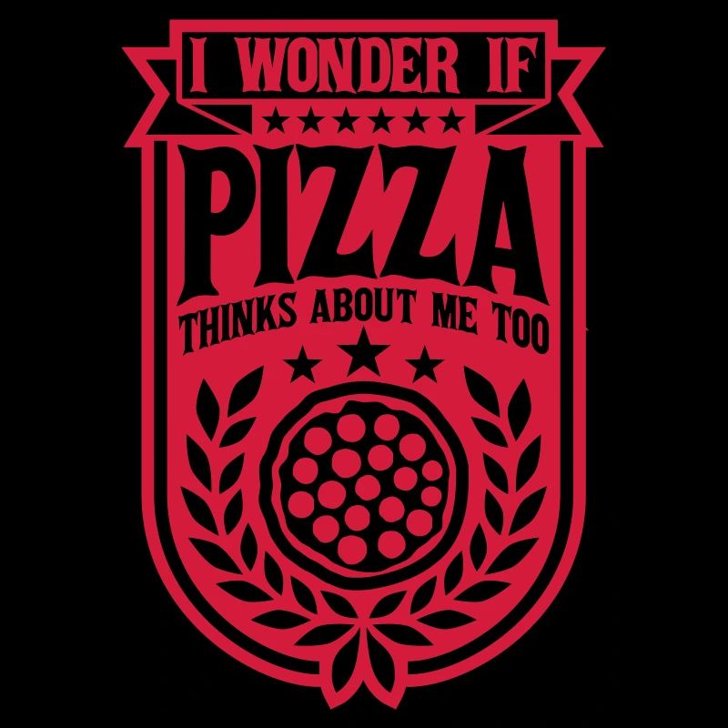 pizza thinks about me