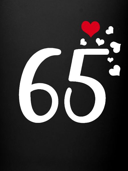 65e anniversaire cœurs 65