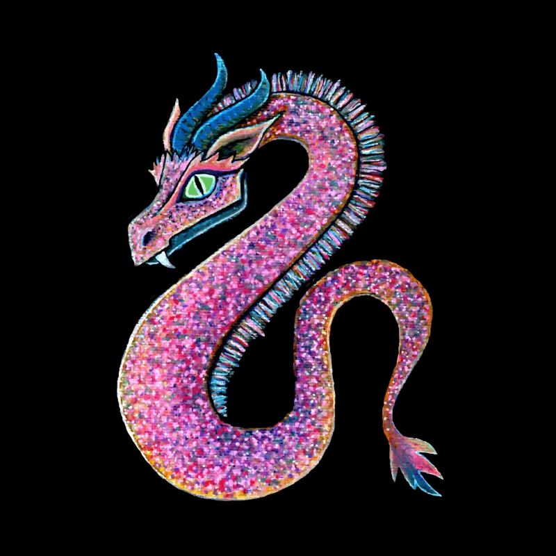 Rosara oder Rosada, der Rosa Drache o. Pink Dragon