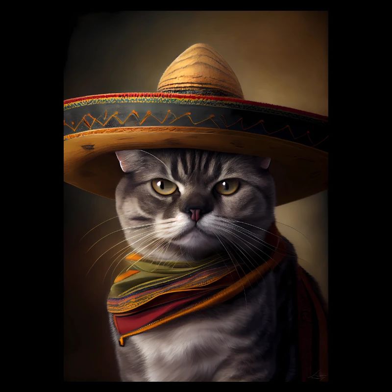 Cat With Sombrero