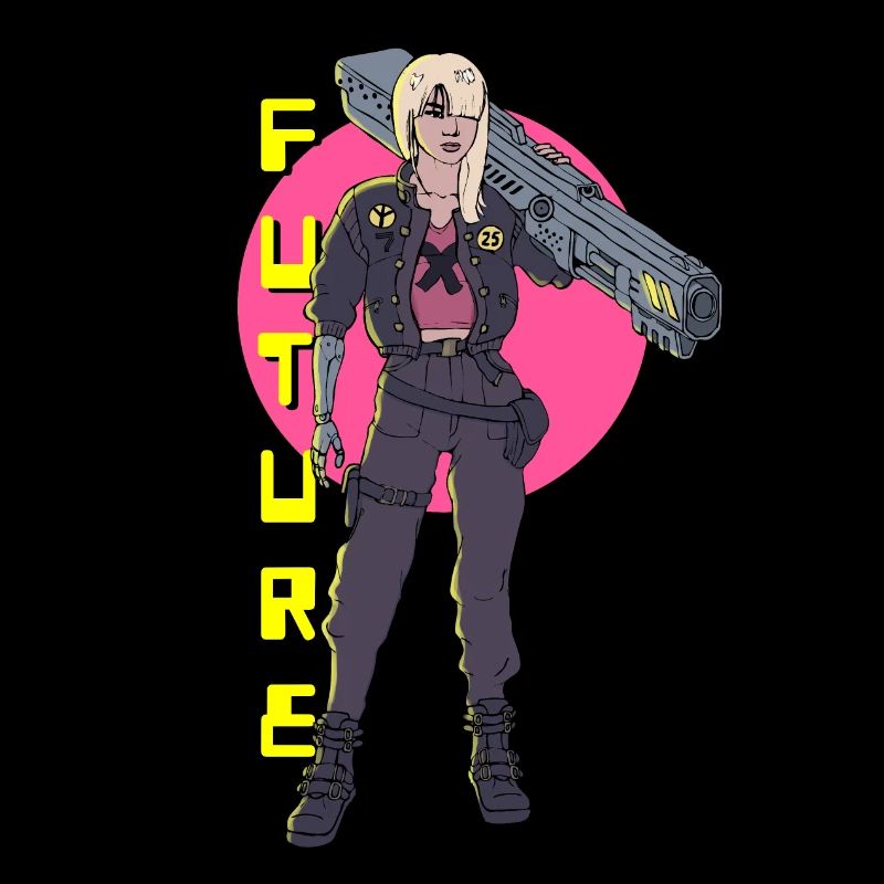 Fille Cyberpunk