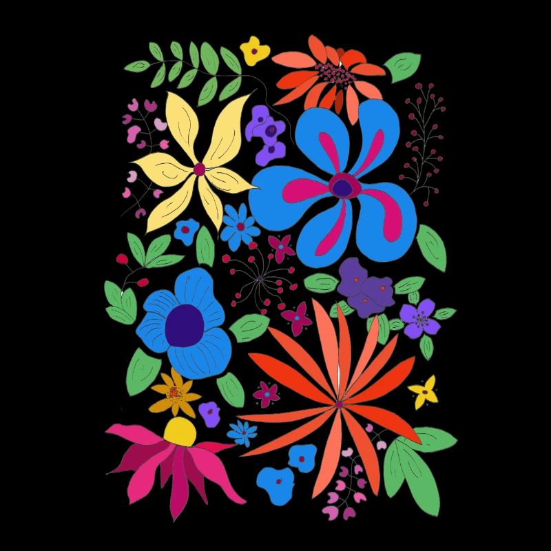 multicolored wildflowers