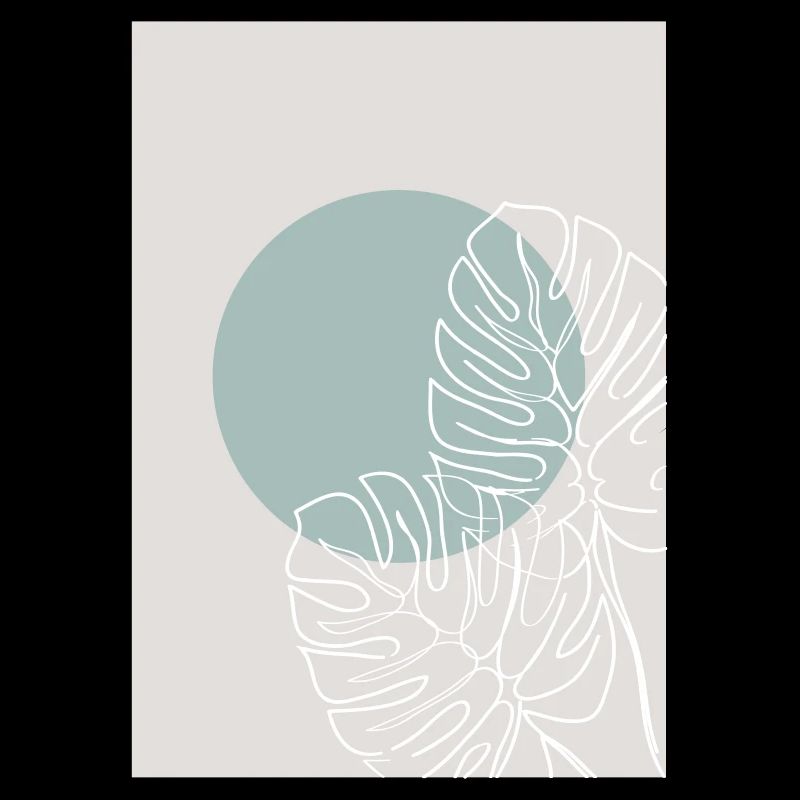MONSTERA LINE-ART