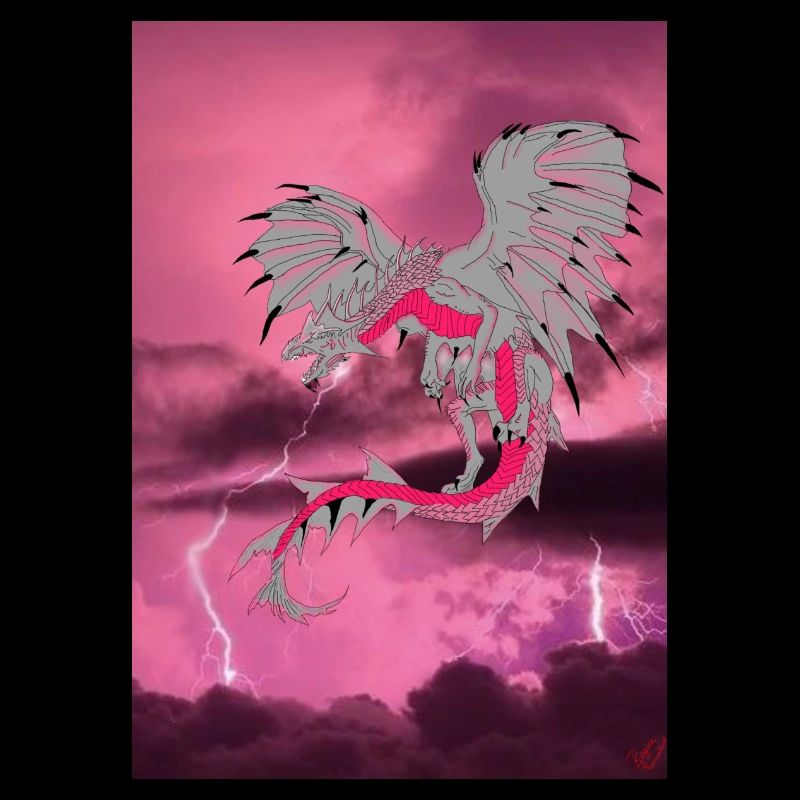 rosa Drache