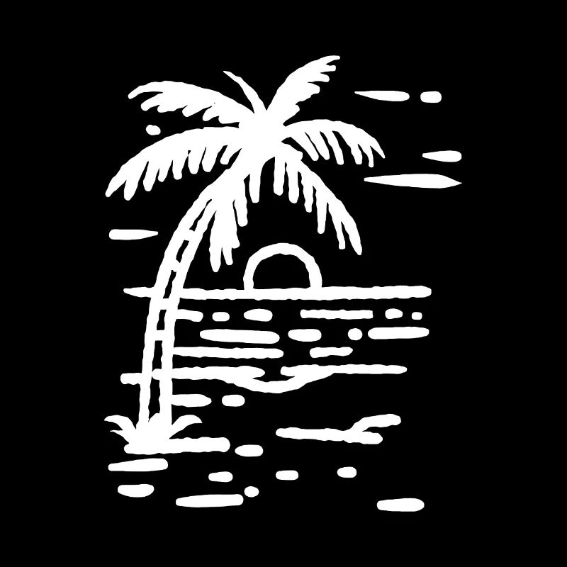 Palm Tree Beach Sunset