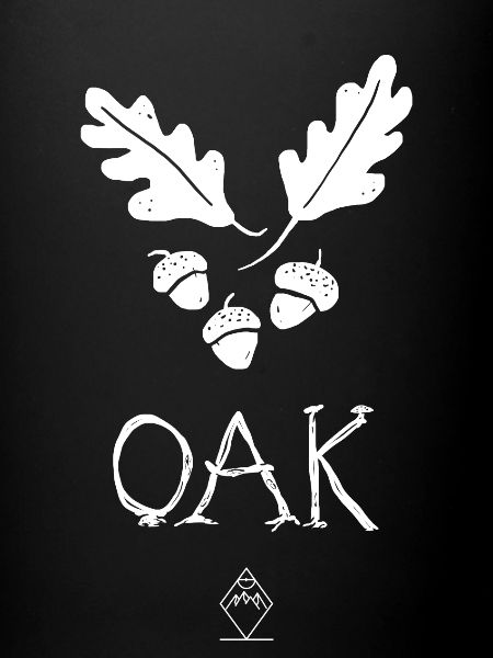 Oak - Nature mit Schrift