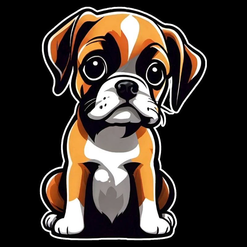 Cute cute boxer dog