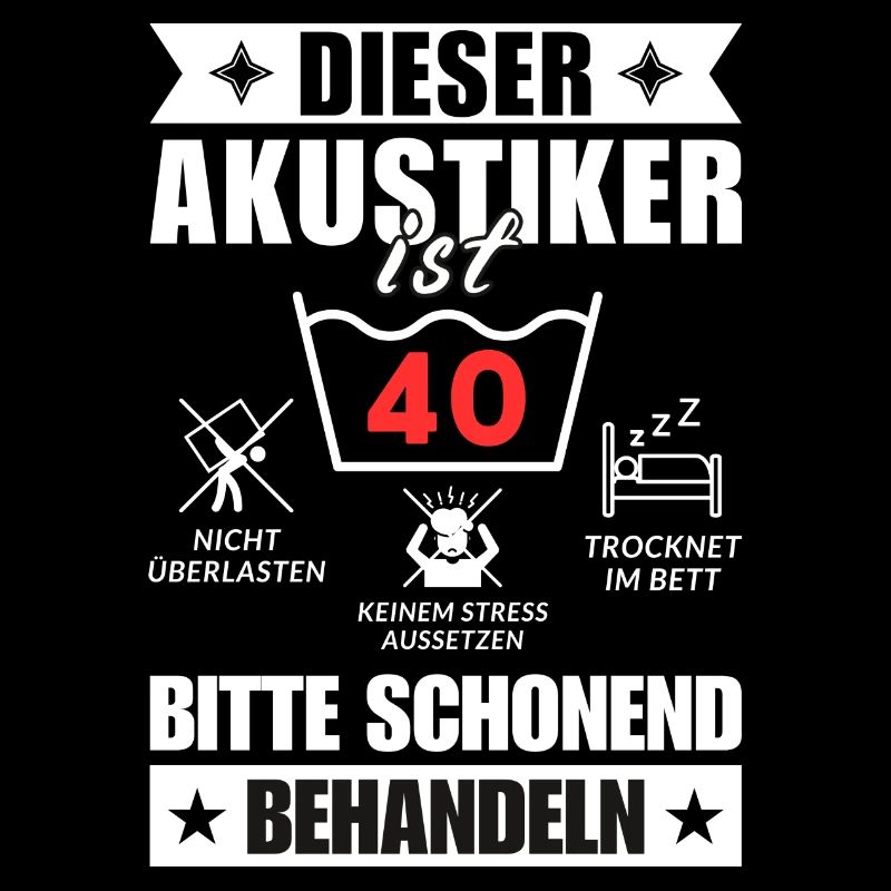 Dieser Akustiker ist 40. Schonend behandeln