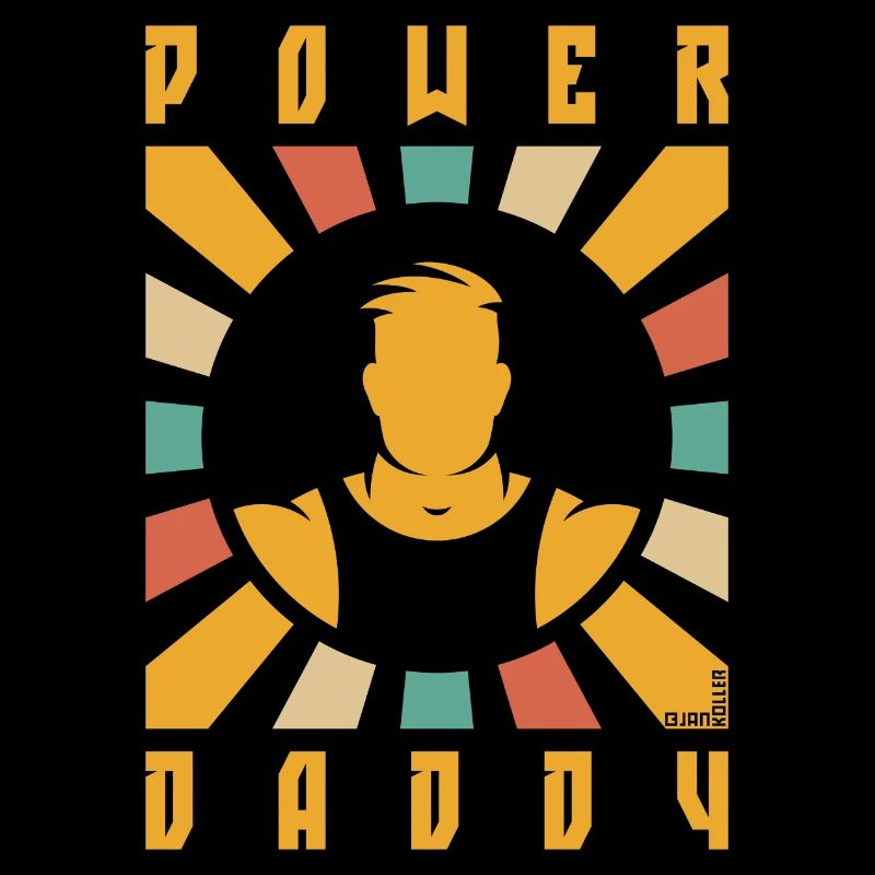 Power Daddy (Dad / Papa / Rays / White)