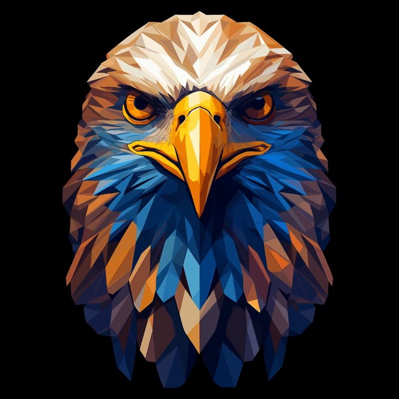 Eagle Head Eagle Bald Eagle Polygon