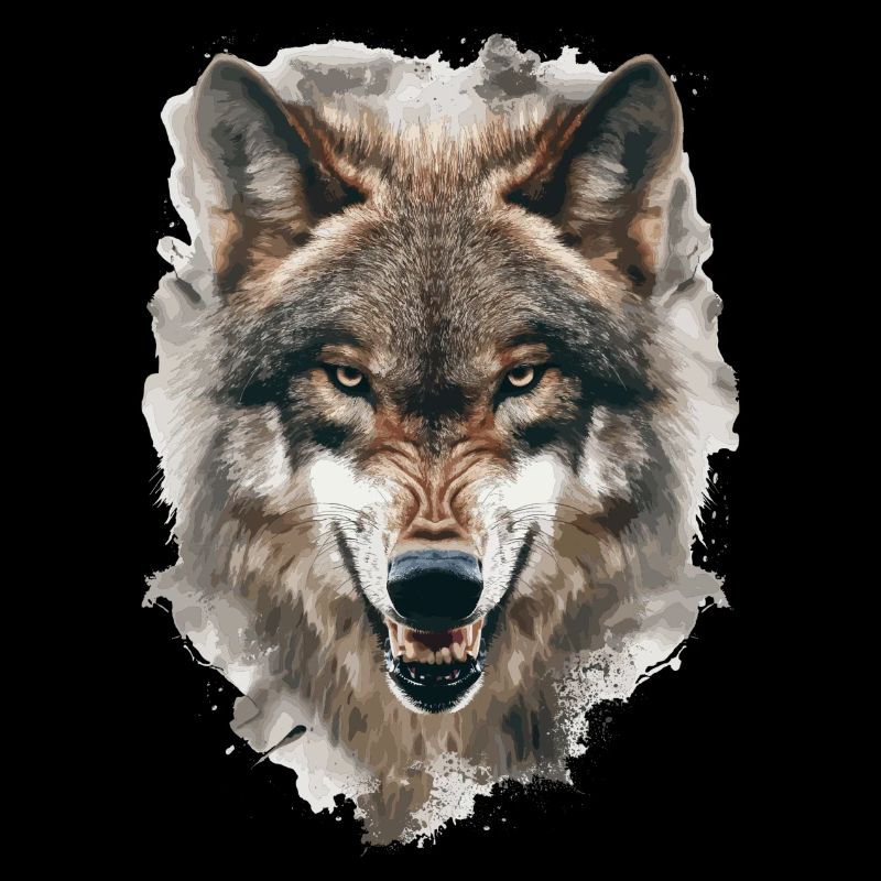 Chasse au loup chasseur