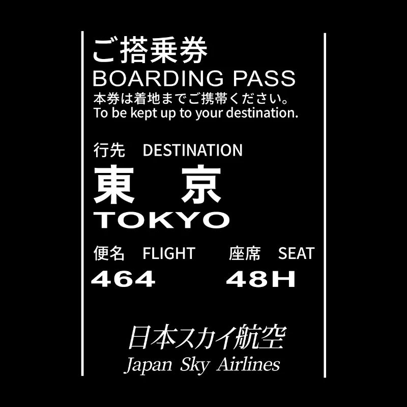 BoardingPass Flight Ticket Travel
