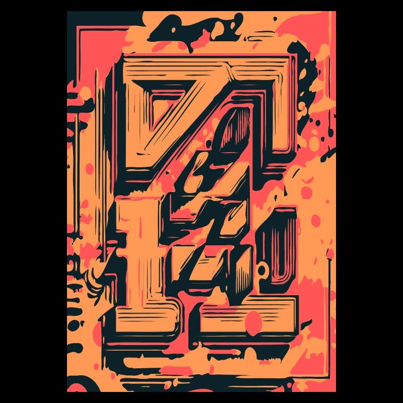 abstract modern graffitti