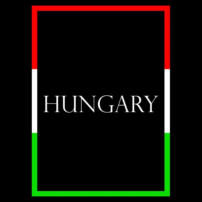 Hongrie, Hongrie Lettrage de déclaration avec drapeau