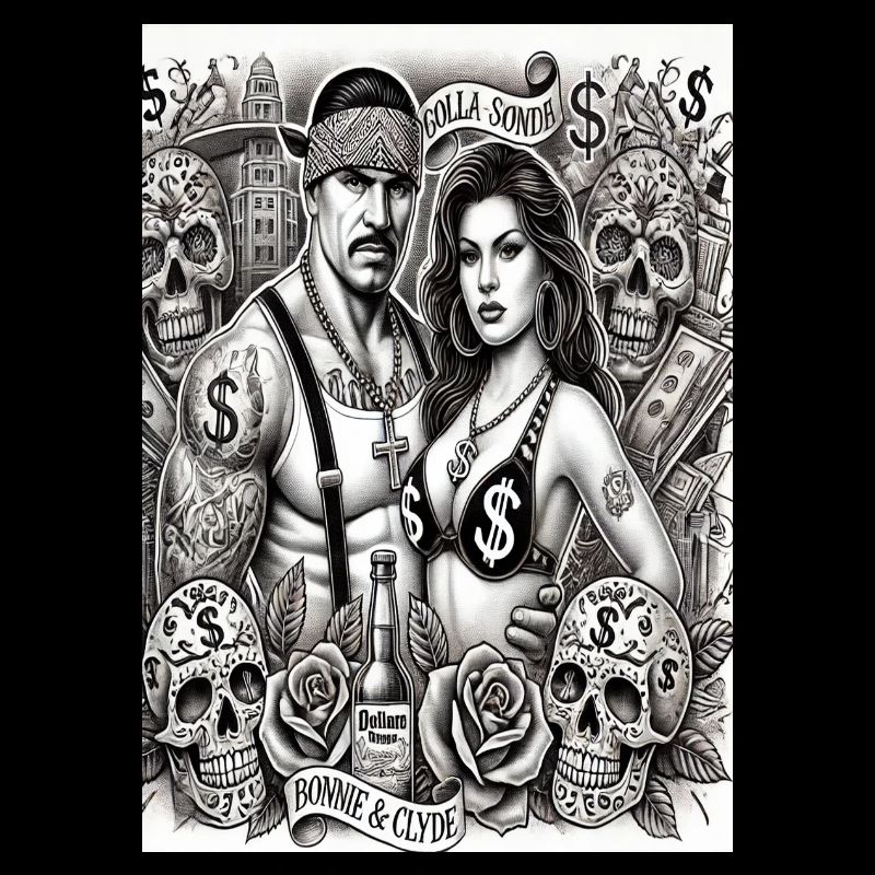 Bonnie and Clyde Chicano Style