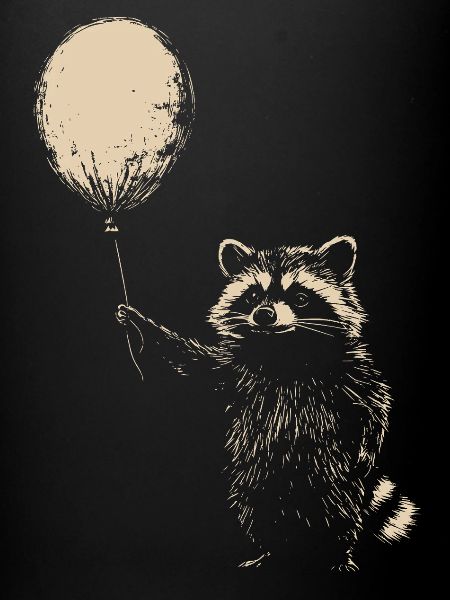 Raton laveur avec ballon